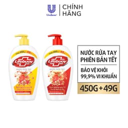 Thumbnail Nước Rửa Tay Lifebuoy Bảo Vệ Khỏi 99.9% Vi Khuẩn Gây Bệnh Hỗ Trợ Cùng Đề Kháng Da Tự Nhiên 450G/ Phiên bản Tết 499g 2