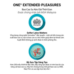 Thumbnail Bao Cao Su ONE của Mỹ| One Extended Pleasures kéo dài thời gian cực xịn 53mm 3