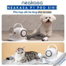 Thumbnail Máy cắt tỉa hút và chải lông chó mèo NEAKASA P1 Pro - Lực hút mạnh, Độ ồn thấp, Tông đơ mạnh mẽ 2