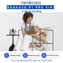 Thumbnail Máy cắt tỉa hút và chải lông chó mèo NEAKASA P1 Pro - Lực hút mạnh, Độ ồn thấp, Tông đơ mạnh mẽ 3