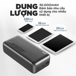 Thumbnail Pin sạc dự phòng Energizer 30000mAh - sạc nhanh 22.5W, 3 cổng sạc ra tiện lợi bảo hành 2 năm 3