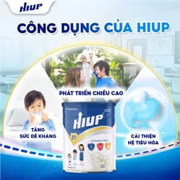 Thumbnail Thực phẩm dinh dưỡng HIUP tăng chiều cao cho trẻ, hỗ trợ tăng cân, tăng đề kháng cho bé - Hộp 650gr 2