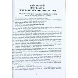 Thumbnail Sách - Luật Dược (Sửa Đổi, Bổ Sung) Và Các Quy Định Mới Nhất Dành Cho Ngành Dược - Dược Sĩ - Nhà Thuốc 3
