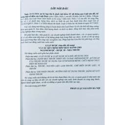 Thumbnail Sách - Luật Dược (Sửa Đổi, Bổ Sung) Và Các Quy Định Mới Nhất Dành Cho Ngành Dược - Dược Sĩ - Nhà Thuốc 2