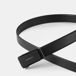 Thumbnail Thắt Lưng Da Nam Khoá Tự Động Quickfit Sean Chất Liệu Da Taiga và Da Microfiber Cao Cấp Thương Hiệu LEONARDO 2