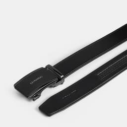 Thumbnail Thắt Lưng Da Nam Khoá Tự Động Quickfit Sean Chất Liệu Da Taiga và Da Microfiber Cao Cấp Thương Hiệu LEONARDO 4