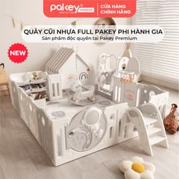 Thumbnail Quây Cũi Nhựa Full Set PAKEY Phi Hành Gia Nhiều Trò Chơi Thú Vị, Quây Cao 61cm Cho Bé - Bảo Hành Trọn Đời 1