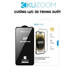 Thumbnail Kính Cường Lực 3D Trong Suốt FULL HD Chính Hãng Kuzoom Chịu Lực Tốt Dành Cho IP X-11-12-13-14-15-16 1