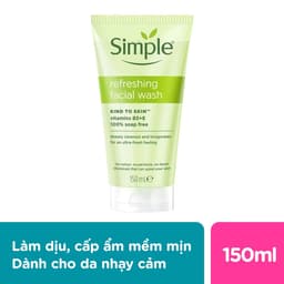 Thumbnail Sữa Rửa Mặt Simple Refreshing Facial Wash Dành Cho Mọi Loại Da 150ml 1