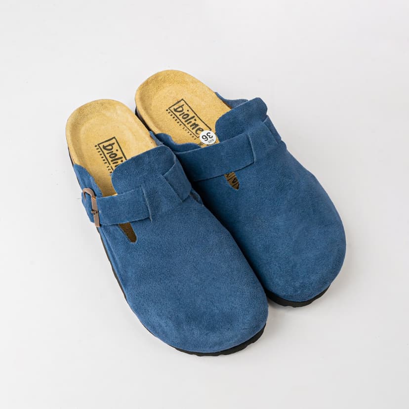 Ảnh Dép Đế Trấu Kiểu Dáng Botson Sục Da Lộn Đủ Màu Sắc Thương Hiệu Bioline Unisex Nam Nữ - SDL 4