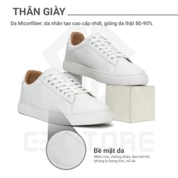 Thumbnail Giày nam trắng G2 Hera giày sneaker giày thể thao thời trang cao cấp dùng làm tập gym chính hãng 4