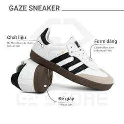 Thumbnail Giày thể thao đế bằng G2 Gaze giày nam sneaker dáng thể thao nữ samba thời trang chính hãng G2 STORE 3