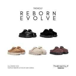 Thumbnail Dép Bánh Mì Tăng Chiều Cao Nam Nữ THEWOLF R&E MULE SANDAL - Đen bóng, Đen suede, Nâu bò suede, Be, Nâu suede 1