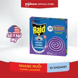 Thumbnail RAID Nhang Diệt Muỗi Hương Lavender 10 Khoanh 1