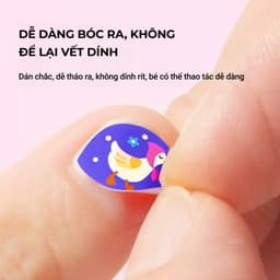 Thumbnail Sticker dán móng tay Mideer, nhiều chủ đề, phát sáng ban đêm, có thể tái sử dụng 2