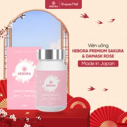 Thumbnail Viên uống HEBORA Premium Sakura Damask Rose (Hộp 60 viên) - Thanh lọc cơ thể, Cải thiện nội tiết 1