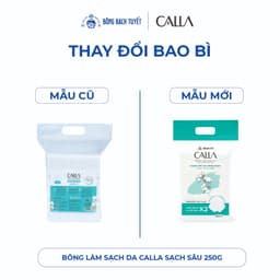 Thumbnail Bông tẩy trang Bông Bạch Tuyết Calla 250g chất bông mềm mịn làm sạch sâu 3