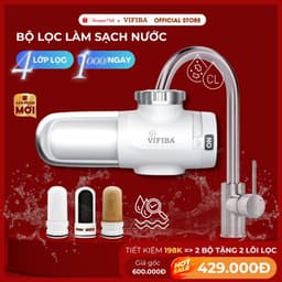 Thumbnail Bộ lọc nước VIFIBA x Sanbee Khử CLO Vòi đầu Lọc làm sạch nước Bảo hành 12 tháng 1
