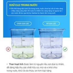 Thumbnail Bộ lọc nước VIFIBA x Sanbee Khử CLO Vòi đầu Lọc làm sạch nước Bảo hành 12 tháng 3