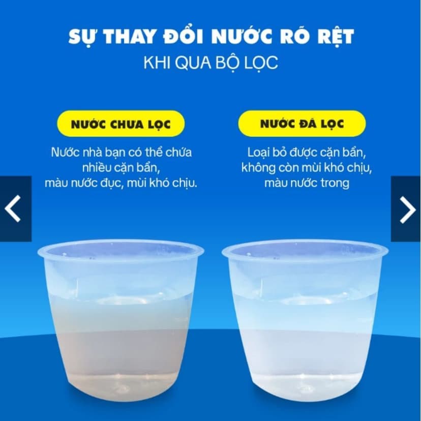 Ảnh Bộ lọc nước VIFIBA x Sanbee Khử CLO Vòi đầu Lọc làm sạch nước Bảo hành 12 tháng 4