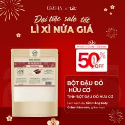 Thumbnail Bột đậu đỏ hữu cơ UMIHOME 40G - Đắp mặt nạ dưỡng da, tắm trắng, tẩy da chết mờ thâm với Bột đậu đỏ hữu cơ 2