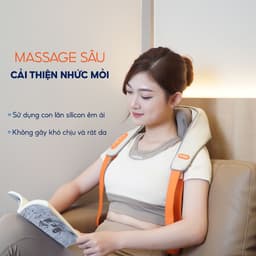 Thumbnail Combo Máy Massage Cổ Vai Gáy BUMAS M3 Pro Và Máy Mát Xa Chân BUMAS M5 Chườm Ấm Kết Hợp Massage 1