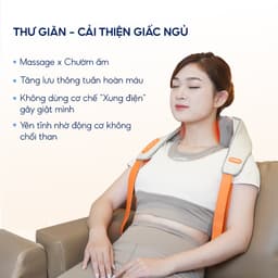 Thumbnail Combo Máy Massage Cổ Vai Gáy BUMAS M3 Pro Và Máy Mát Xa Chân BUMAS M5 Chườm Ấm Kết Hợp Massage 2