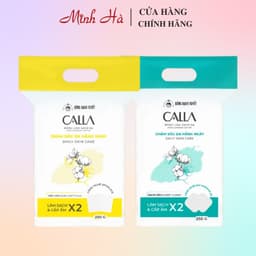 Thumbnail Bông tẩy trang Bông Bạch Tuyết Calla 250g chất bông mềm mịn làm sạch sâu 1