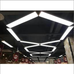 Thumbnail Đèn máng thả Văn phòng MONSKY loại to bo góc và vuông góc 60w,  72W  1m2 vỏ đen BLACK 2