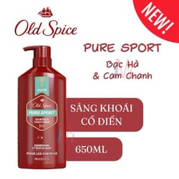 Thumbnail Dầu gội & Xả 2in1 Old Spice Bearlove/Pure Sport/Think & Full hương nước hoa nam 650ml 4