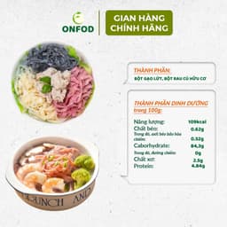Thumbnail Mì chũ rau củ gạo lứt ngũ sắc sấy lạnh hữu cơ ONFOD ăn kiêng giảm cân cho người tiểu đường, gym, yoga, mẹ bầu 1kg 2