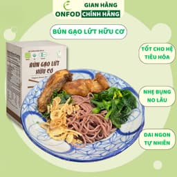 Thumbnail Bún gạo lứt giảm cân hữu cơ huyết rồng ONFOD eat clean ăn kiêng tiểu đường gym 250g 500g 1