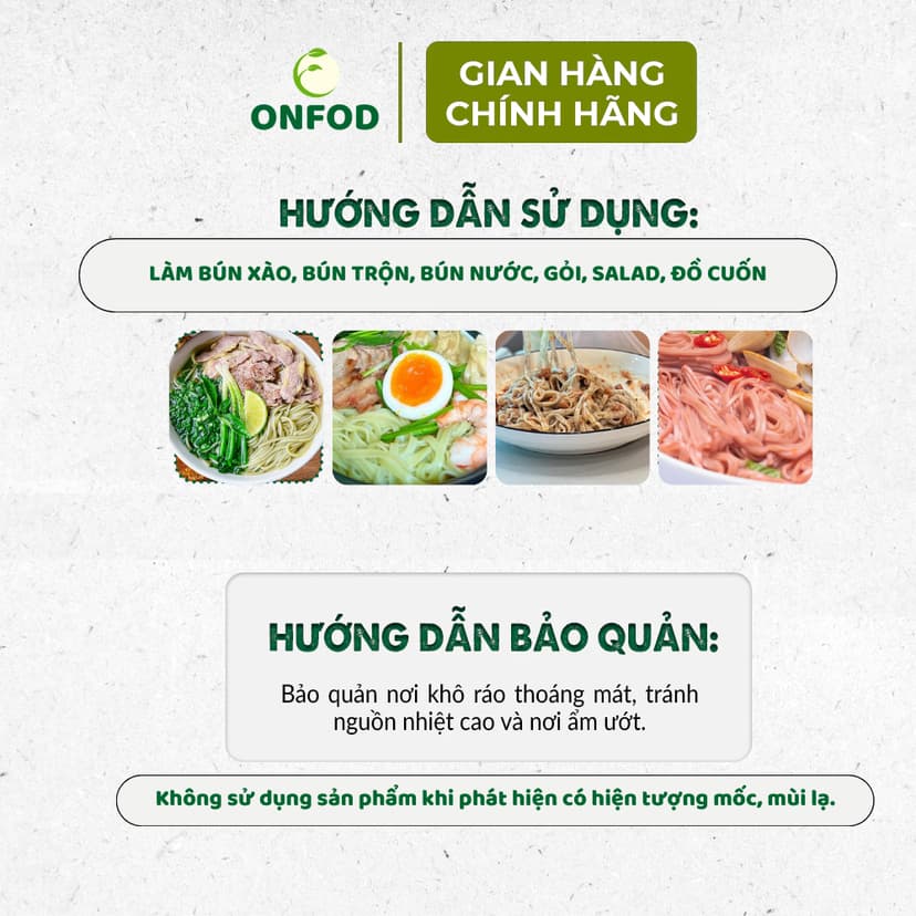 Ảnh Bún gạo lứt giảm cân hữu cơ huyết rồng ONFOD eat clean ăn kiêng tiểu đường gym 250g 500g 4