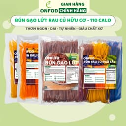 Thumbnail Bún khô gạo lứt, bún rau củ ngũ sắc hữu cơ ONFOD ăn kiêng giảm cân healthy food eat clean cho bé ăn dặm 1