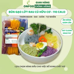 Thumbnail Bún gạo lứt rau củ ngũ sắc hữu cơ ONFOD ăn kiêng giảm cân healthy eatclean cho người tiểu đường, gym, yoga, mẹ bầu 1