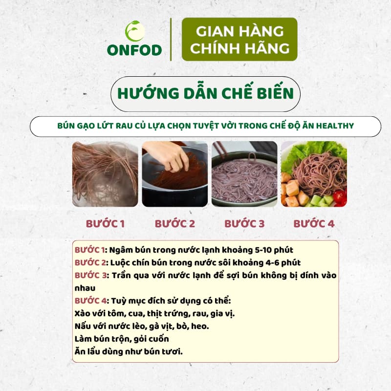 Ảnh Bún gạo lứt rau củ ngũ sắc hữu cơ ONFOD ăn kiêng giảm cân healthy eatclean cho người tiểu đường, gym, yoga, mẹ bầu 3