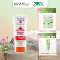 Thumbnail Kem Chống Nắng Kháng Nước, Nâng Tone, Trắng Da Maxbeau Ultra Protect Sunblock TAC 70ml 1