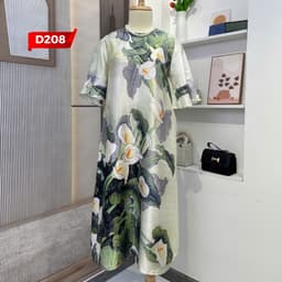 Thumbnail Đầm Trung Niên MAI THY, Kiểu Váy Ngắn Tay In 3D Cho Mẹ Đi Tiệc Lịch Sự | Thời Trang Trung Niên U60 2
