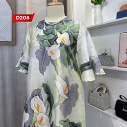 Thumbnail Đầm Trung Niên MAI THY, Kiểu Váy Ngắn Tay In 3D Cho Mẹ Đi Tiệc Lịch Sự | Thời Trang Trung Niên U60 1
