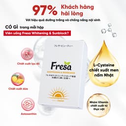 Thumbnail Hộp viên uống trắng da và chống nắng nội sinh Fresa Whitening & Sunblock 4