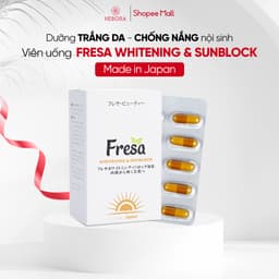 Thumbnail Hộp viên uống trắng da và chống nắng nội sinh Fresa Whitening & Sunblock 1