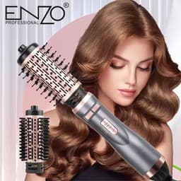 Thumbnail Lược điện ENZO 743 thương hiệu ITALIA xoay 360 độ tự động đảo 2 chiều, 4in1 bh 5 năm 2