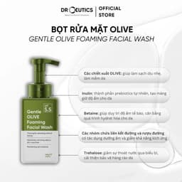 Thumbnail Sữa Rửa Mặt DRCEUTICS dạng gel/dạng bọt Gentle Olive Cleansing Foam Giúp Làm Sạch Sâu Cho Mọi Loại Da 150ML/420g 3
