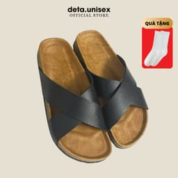 Thumbnail Dép Birken Đế Trấu Quai Chéo Nam Nữ Chữ X DETAUNISEX - DETA23 2