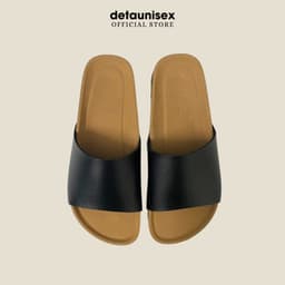 Thumbnail Dép Birken đế trấu nam nữ quai bảng ngang Detaunisex thấm hút mồ hôi chân - DETA12 1