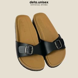 Thumbnail Dép Birken đế trấu quai ngang 1 khoá nam nữ thời trang DETAUNISEX - DETA13 1