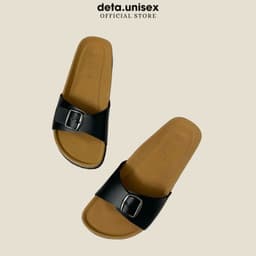 Thumbnail Dép Birken đế trấu quai ngang 1 khoá nam nữ thời trang DETAUNISEX - DETA13 3