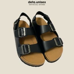 Thumbnail Dép Birken đế trấu sandal quai ngang 2 khoá Detaunisex phong cách văn phòng - SATA21 1