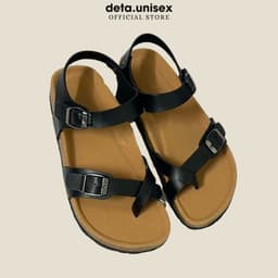 Thumbnail Dép Birken đế trấu sandal xỏ ngón nam nữ Detaunisex cực bền êm chân - SATA22 1