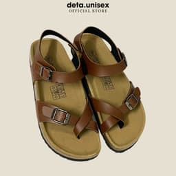 Thumbnail Dép Birken đế trấu sandal xỏ ngón nam nữ Detaunisex cực bền êm chân - SATA22 2